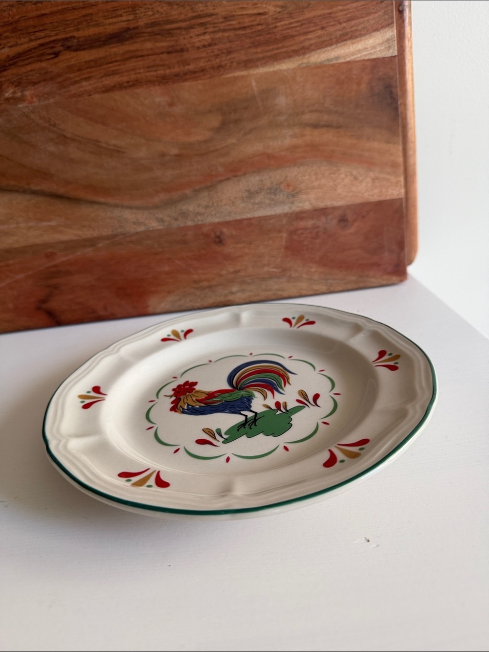 Vintage Gibson China Rooster Stoneware Small Plate 7.5” Diameter - Picture 6 of 6
